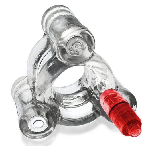 Oxballs Buzz Squeeze Vibrating Ballstretcher - Clear - Image 2