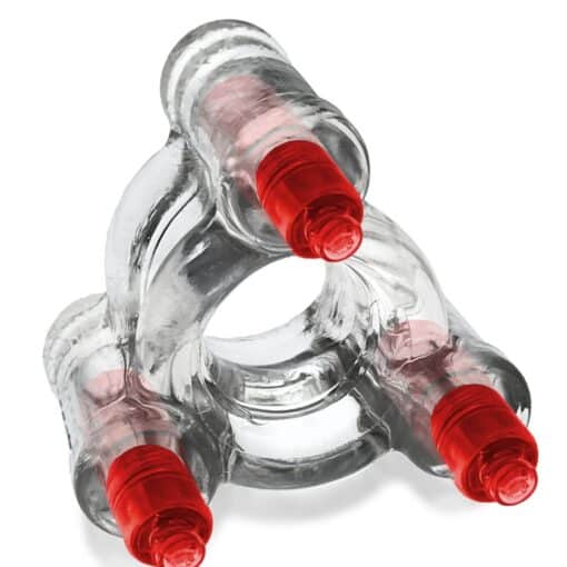 Oxballs Buzz Squeeze Vibrating Ballstretcher - Clear - Image 3