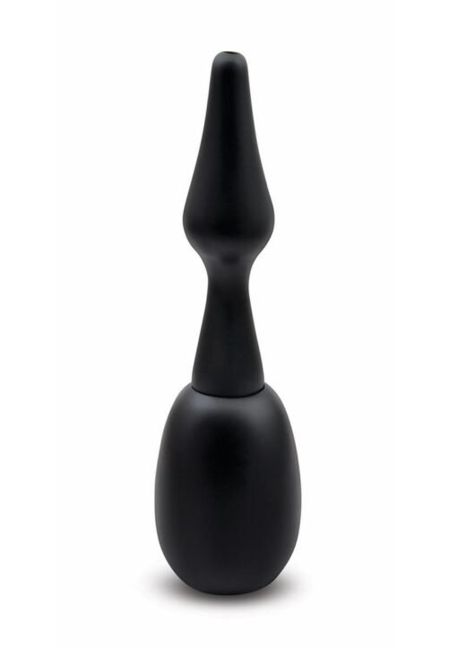 AquaClean 150ML One Way Valve Douche with Butt Plug Nozzle - Black - Image 2
