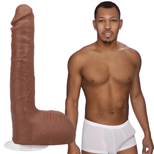 Vac-U-Lock - Signature Cocks Ricky Johnson Dildo 10in - Caramel - Image 3