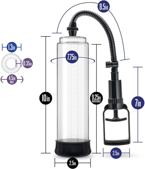 Performance VX3 Male Enhancement Penis Pump System 10in - Clear - Image 2