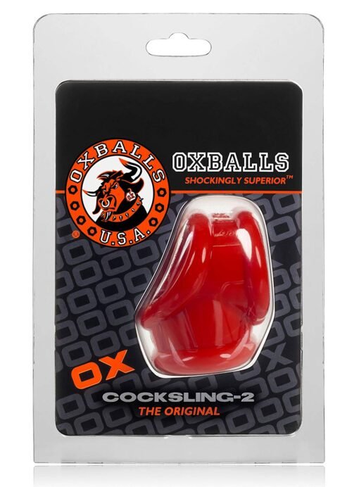 Oxballs Cocksling 2 Cock & Ball Ring Red