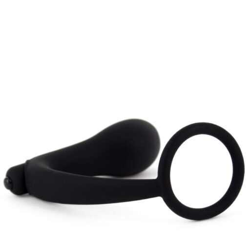 Anal Fantasy Collection Ass-Gasm Cock Ring Vibrating Plug Kit Silicone Waterproof - Black - Image 2