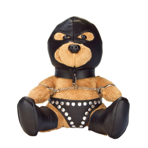 Bondage Bearz Sal The Slave Stuffed Animal - Brown/Black - Image 2