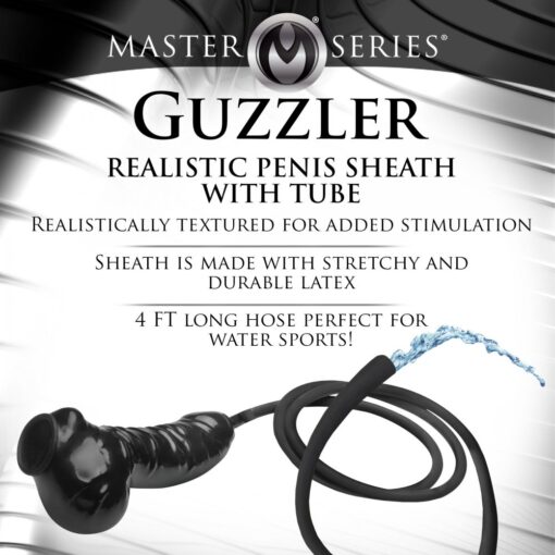 Master Series Guzzler Realistic Penis Sheath with Tube - Image 3