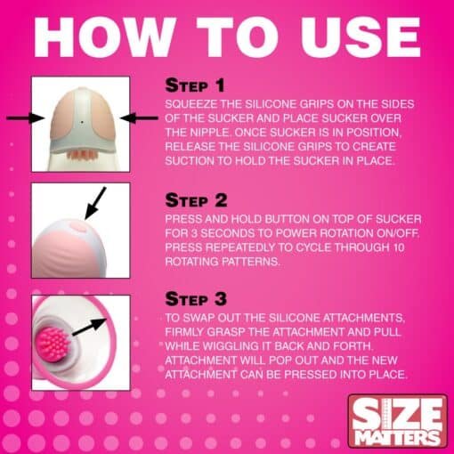 Size Matters 10X Rotating Nipple Suckers - Image 7