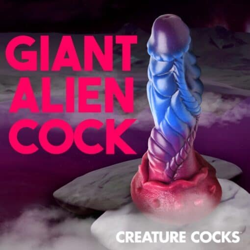 Creature Cocks Intruder Alien Silicone Dildo - Pink/Blue - Image 5
