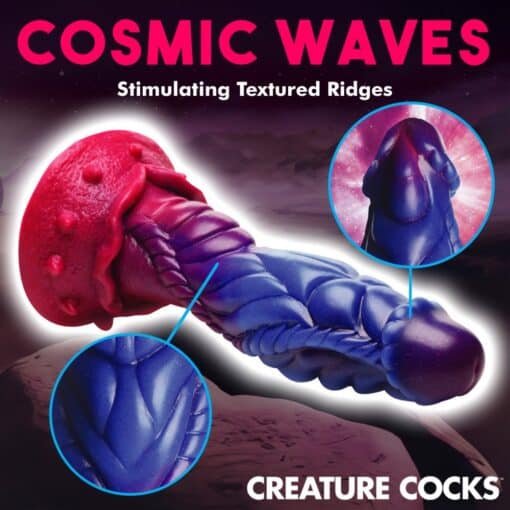 Creature Cocks Intruder Alien Silicone Dildo - Pink/Blue - Image 8