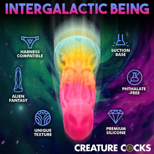 Creature Cocks Shape Shifter Alien Silicone Dildo - Multicolor - Image 5