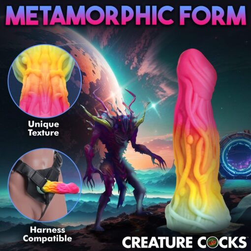 Creature Cocks Shape Shifter Alien Silicone Dildo - Multicolor - Image 6