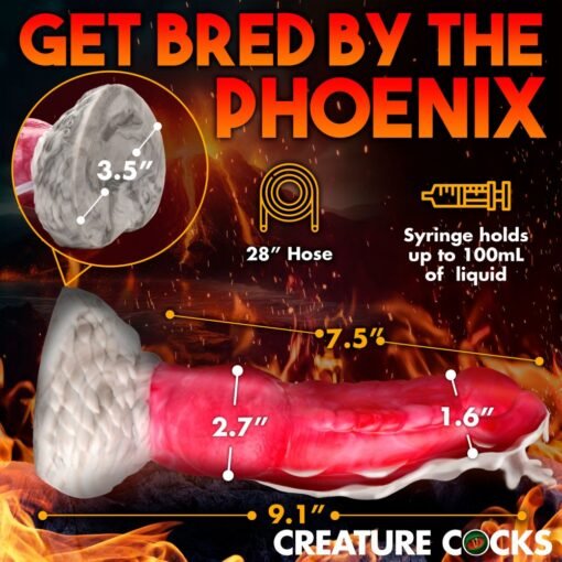 Creature Cocks Resurrector Phoenix Squirting Silicone Dildo - Image 4
