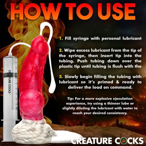Creature Cocks Resurrector Phoenix Squirting Silicone Dildo - Image 8