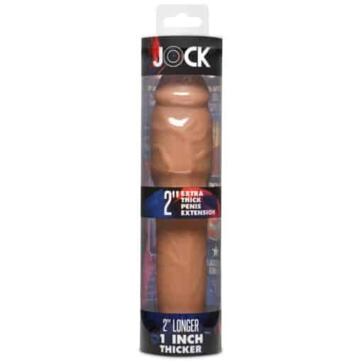 JOCK Extra Thick Penis Extension Sleeve 2in - Vanilla