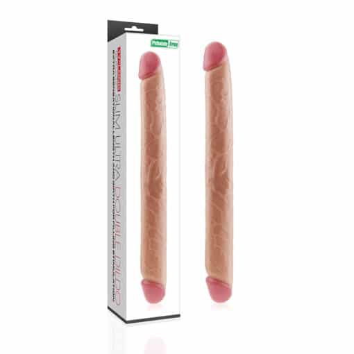 Lovetoy - 17" King Size Realistic Ultra Double Dildo - Flesh