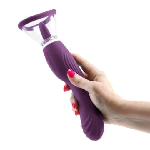 Inya Triple Delight Rechargeable Silicone Vibrator - Purple - Image 3