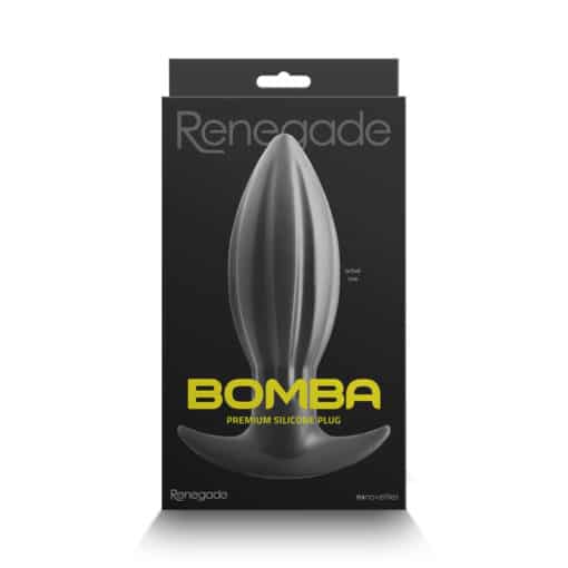 Renegade Bomba Silicone Anal Plug - Small - Black