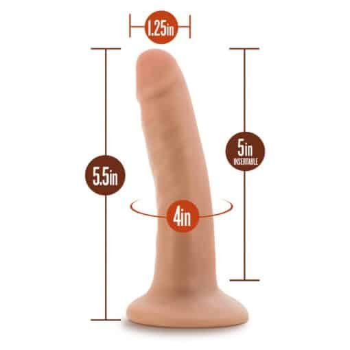 Dr. Skin - 5.5 Inch Cock With Suction Cup - Vanilla - Image 2