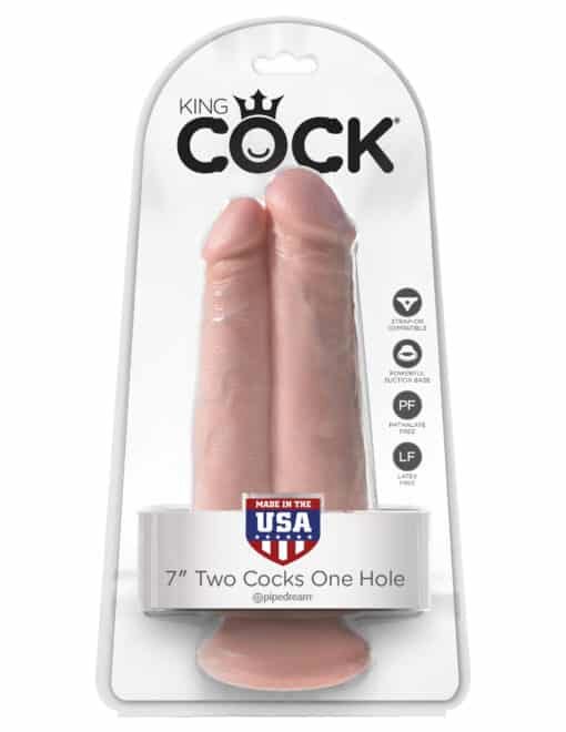 King Cock 7" Two Cocks One Hole