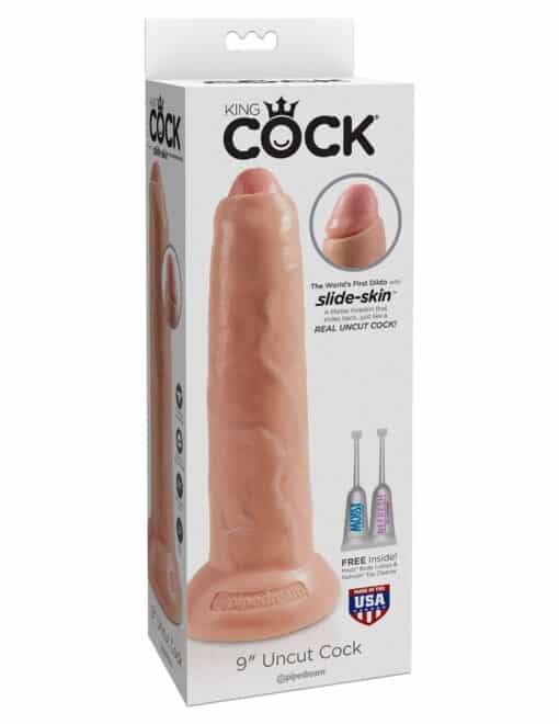 King Cock 9" Uncut Cock Flesh