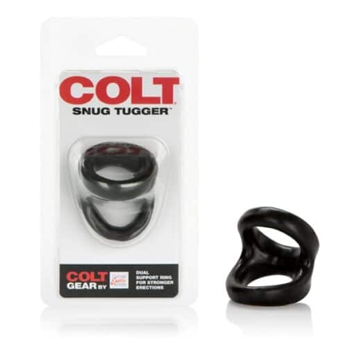 Colt Snug Tugger Dual Support Cock Ring Black