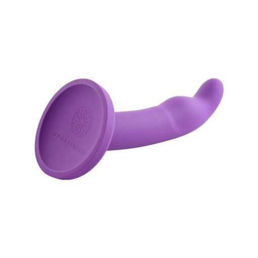 Sportsheets Astil Silicone Curved Dildo with Suction Cup 8in - Purple - Image 2