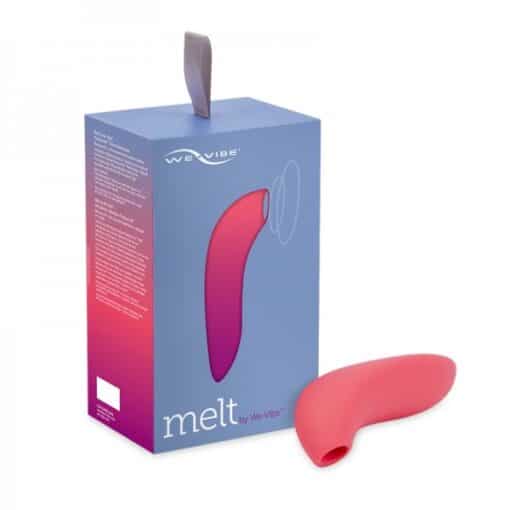 We-Vibe Melt Pleasure Air Rechargeable Silicone Clitoral Stimulator - Coral