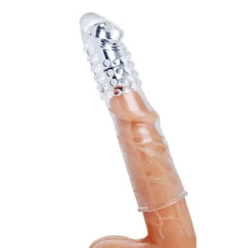 Size Matters Vibrating Penis Extender Clear - Image 3