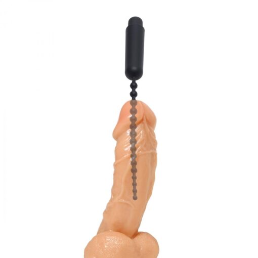 Master Series Dark Rod Vibrating Beaded Silicone Sound - Image 2