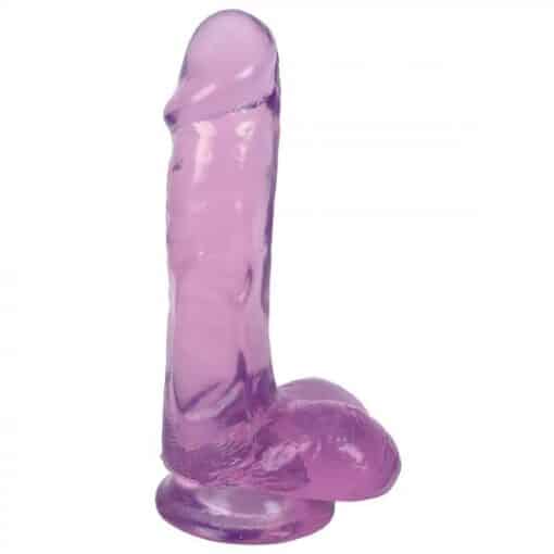 Lollicock 6 Inch Slim Stick with Balls Grape Ice Dildo - Image 2