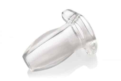 Master Series PeepHole Clear Hollow Anal Plug - Small - Image 3