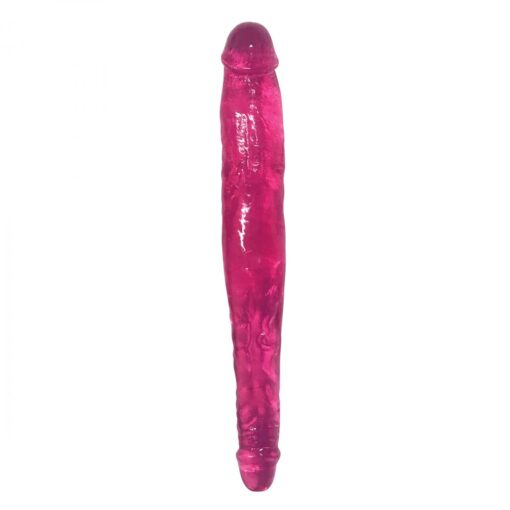 Lollicock Sweet Slim Stick Double Dildo 13'' - Cherry - Image 2