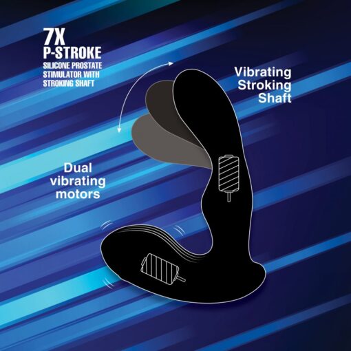 Alpha pro 7X P-Stroke Silicone Prostate Stimulator with Stroking Shaft - Image 5