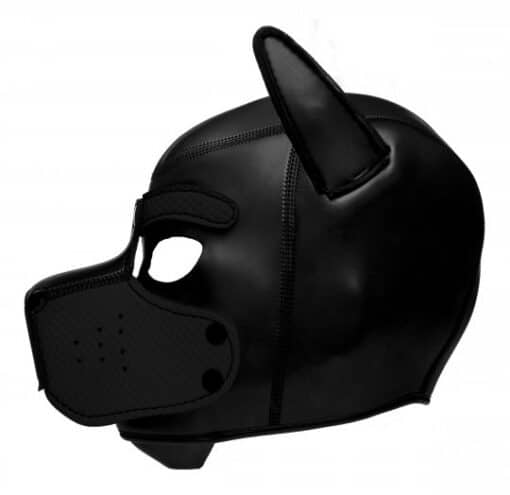 Master Series Spike Neoprene Puppy Hood - Black - Image 2