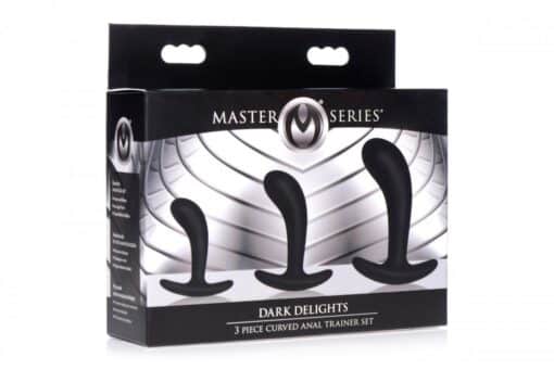 Master Series Dark Delights 3 Piece Curved Anal Trainer Set