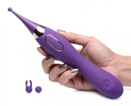 Inmi Pulsing G-spot Pinpoint Silicone Vibrator with Attachments - Image 8