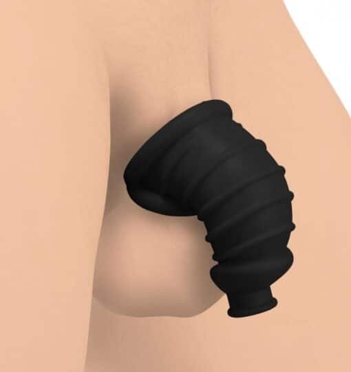 Master Series Dark Chamber Silicone Chastity Cage - Image 2