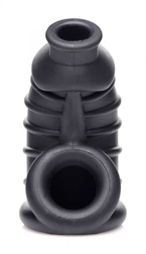Master Series Dark Chamber Silicone Chastity Cage - Image 4
