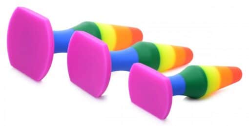 Frisky Rainbow Ready Silicone Anal Set - Image 2