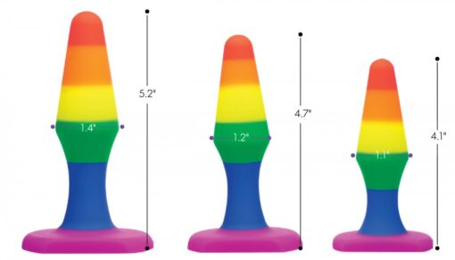 Frisky Rainbow Ready Silicone Anal Set - Image 3