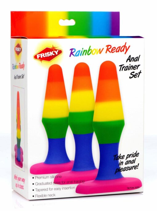 Frisky Rainbow Ready Silicone Anal Set