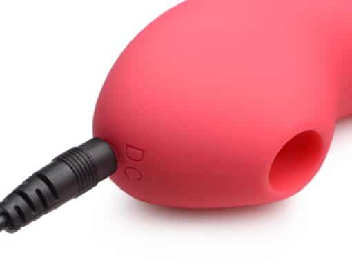 Inmi Shegasm Joy-Pulse Flexible Suction Rechargeable Silicone G-Spot Vibrator - Red - Image 2