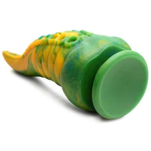 Creature Cocks Monstropus Tentacled Monster Silicone Dildo - Green/Yellow/Blue - Image 2