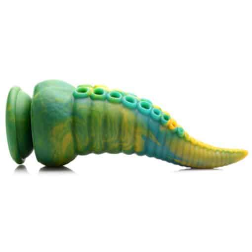 Creature Cocks Monstropus Tentacled Monster Silicone Dildo - Green/Yellow/Blue - Image 3