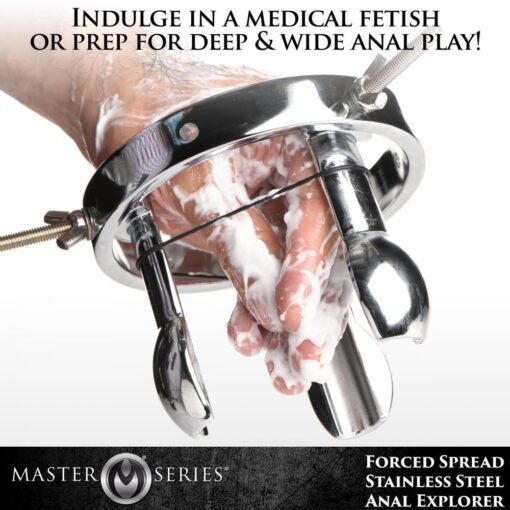 Master Series Forced Spread Stainless Steel Anal Explorer - Image 2