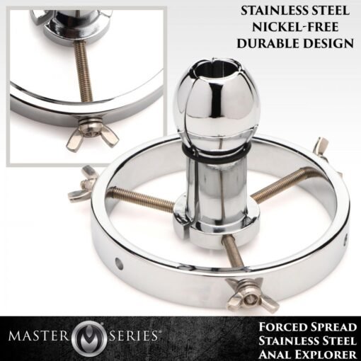 Master Series Forced Spread Stainless Steel Anal Explorer - Image 3