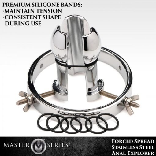 Master Series Forced Spread Stainless Steel Anal Explorer - Image 4