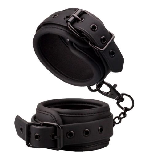 Fetish Submissive Genuine Vegan Leather - Ankle cuffs - Image 2