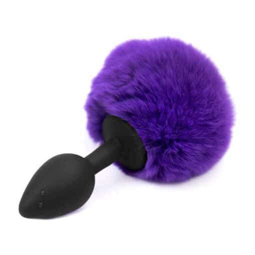 Bunny Tail Black/Purple Small Plug