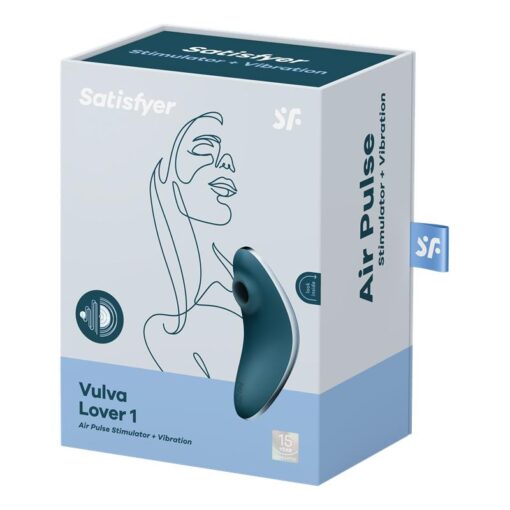 Satisfyer - Clitoral Air Pulse and Vibration Vulva Lover 1 - Blue