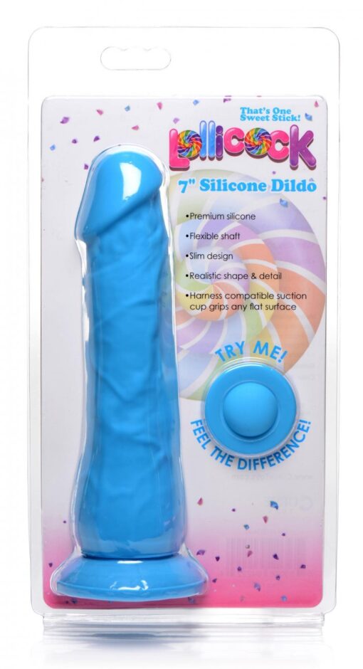 Lollicock Silicone Dildo 7in - Berry